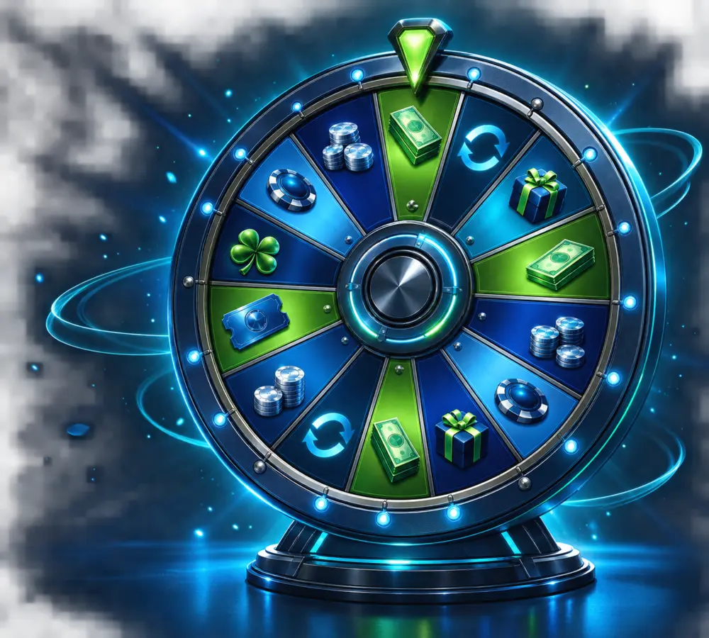 WinRushGo Wheel of Fortune with cash, Free Spins and Coins